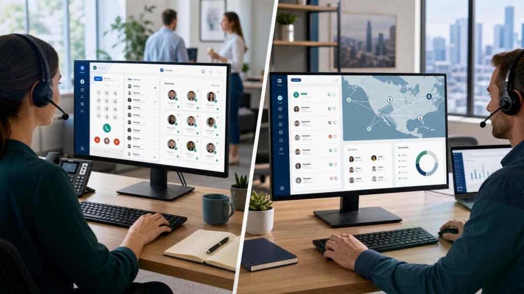 Nextiva vs 8x8 Work business comparison image