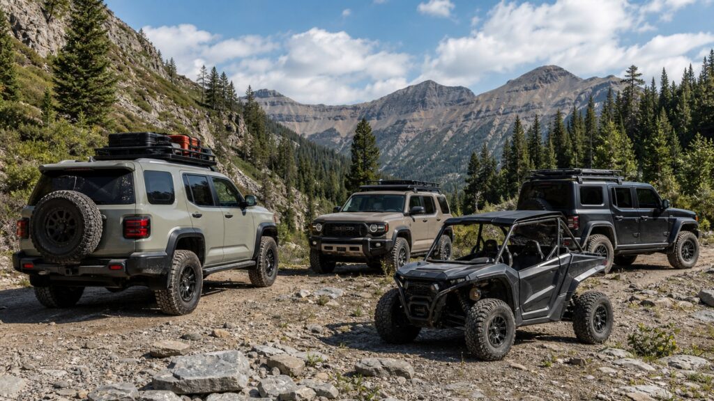 off-road vehicles shopping setup for overall selection with practical vehicle-focused details
