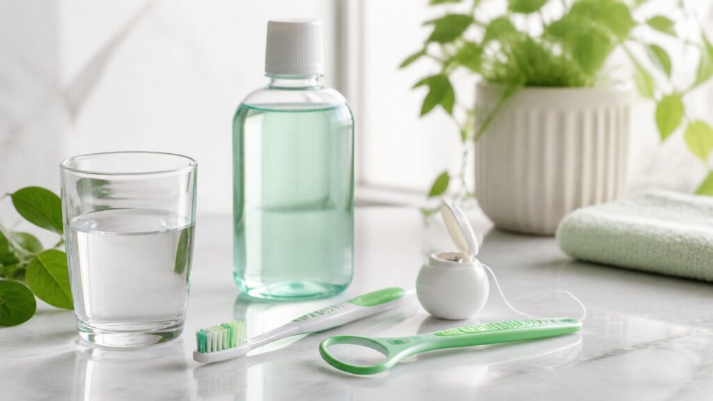 Unbranded editorial arrangement illustrating fresh breath