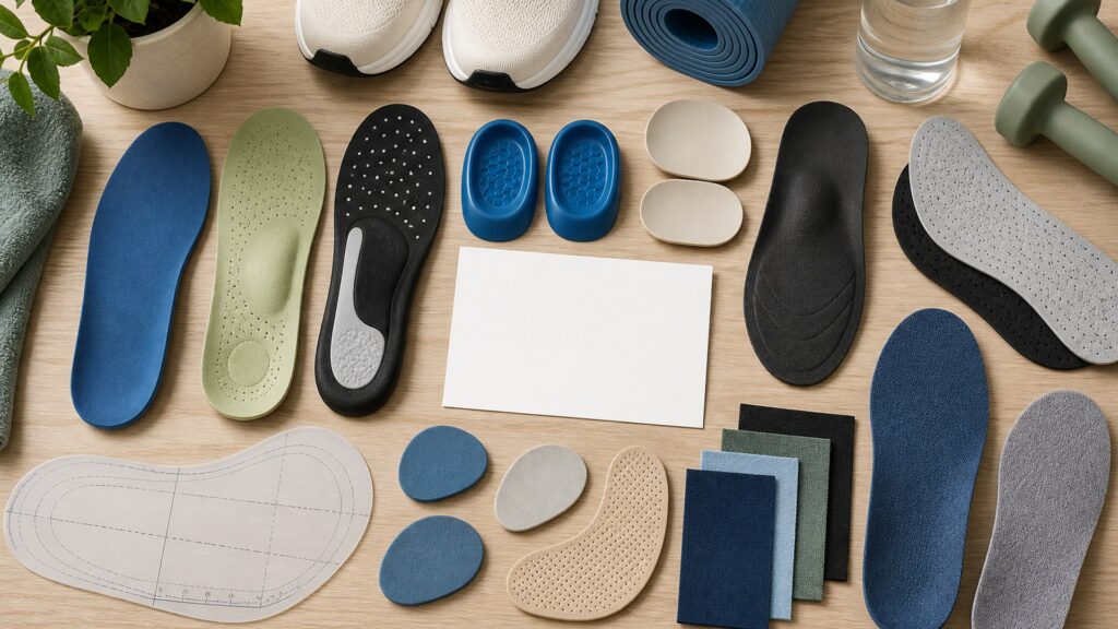 Unbranded orthopedic foot support products arranged for a careful buying comparison