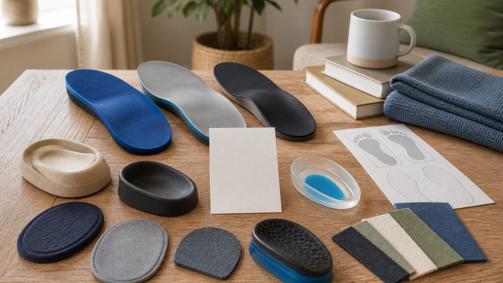 Unbranded orthopedic foot support products arranged for a careful buying comparison