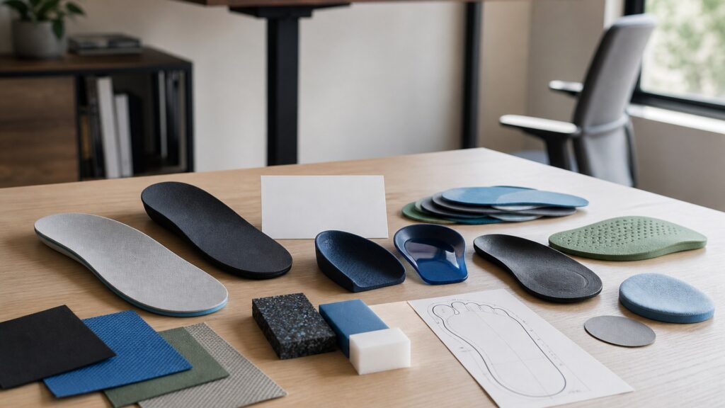 Unbranded orthopedic foot support products arranged for a careful buying comparison