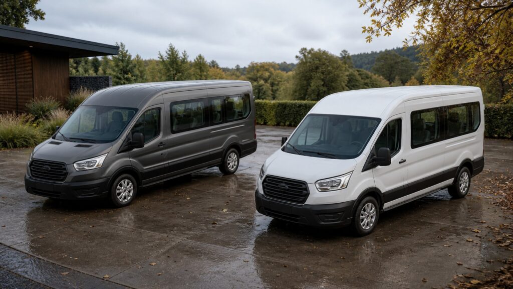passenger vans shopping setup for lease vs purchase decisions with practical vehicle-focused details