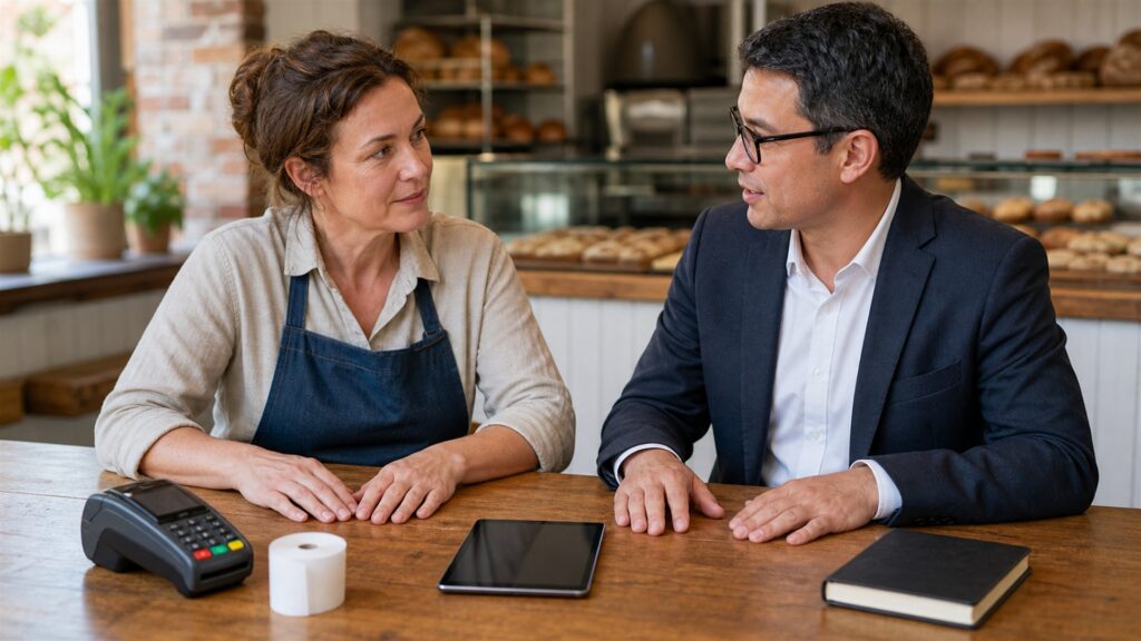 finance and operations staff evaluating unbranded payment terminal and settlement workflow for a small businesses buying decision