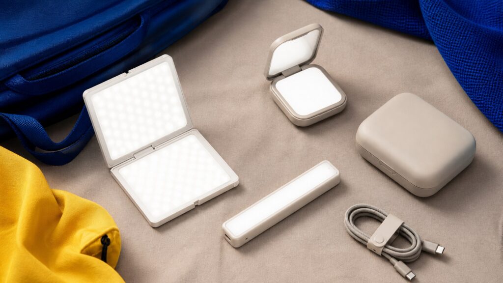 Unbranded portable light therapy devices products arranged for a careful buying comparison