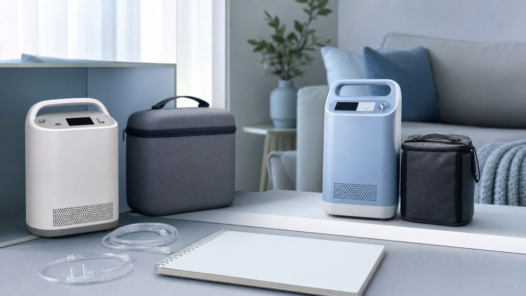 Unbranded portable oxygen concentrators products arranged for a careful buying comparison