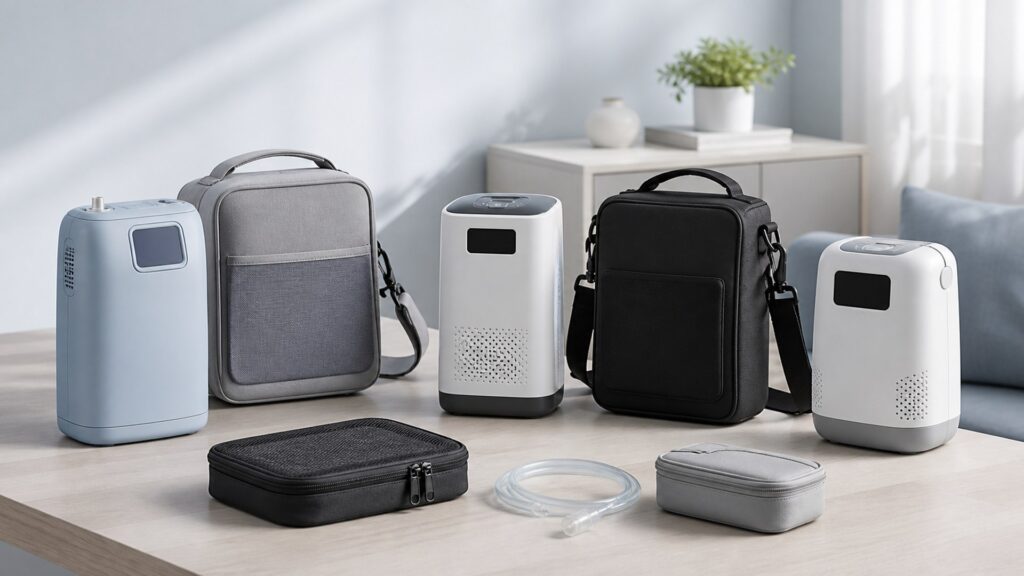 Unbranded portable oxygen concentrators products arranged for a careful buying comparison
