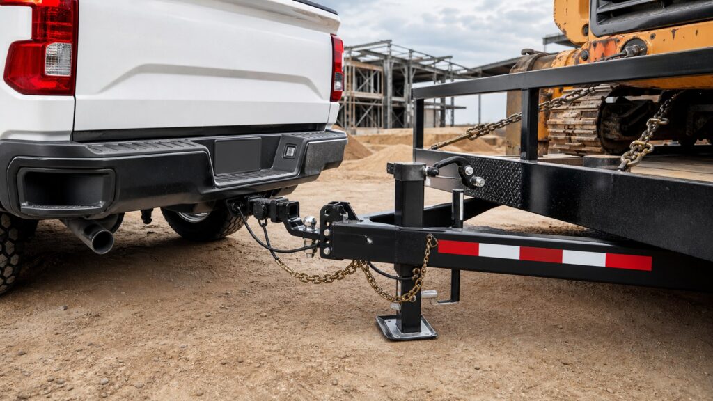 receiver hitches shopping setup for work truck hauling needs with practical vehicle-focused details