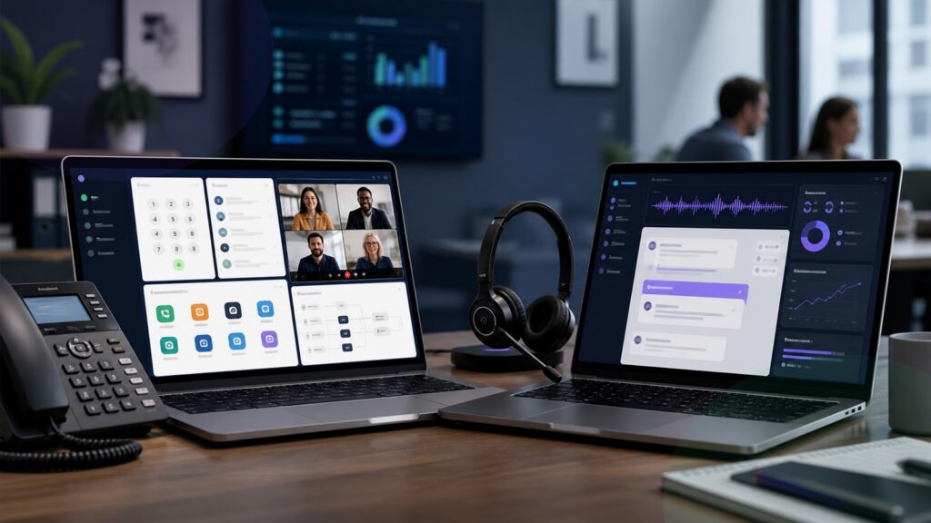 RingCentral MVP vs Dialpad Ai Voice business comparison image