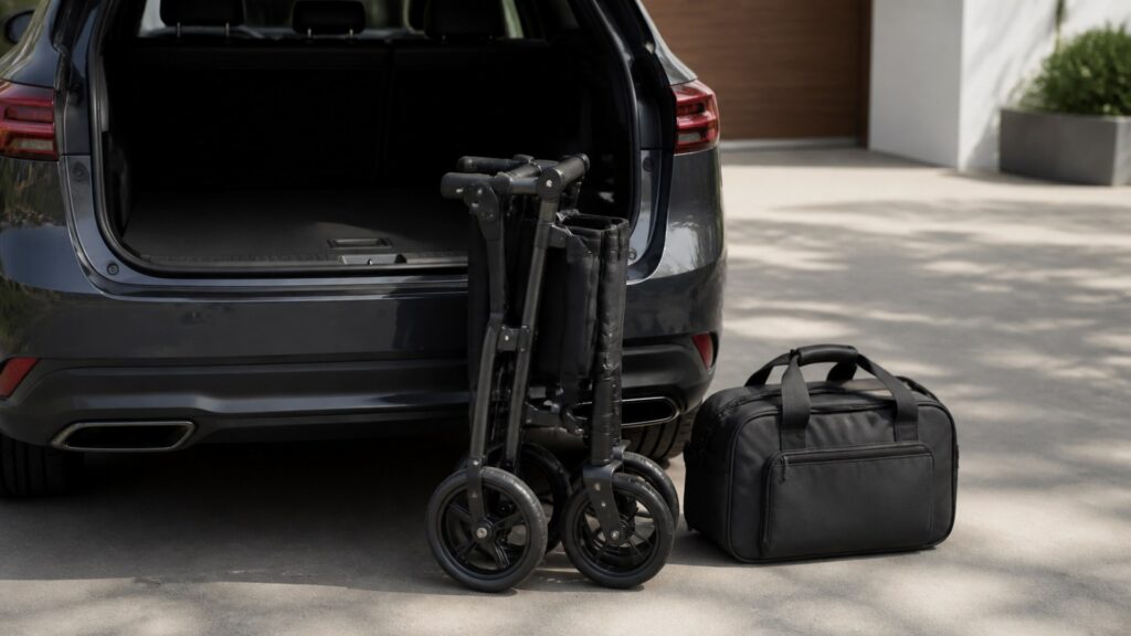 Rollators Buying Guide for Travel and Storage Planning hero image showing the relevant mobility aid in a realistic setting
