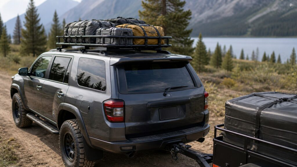 roof cargo baskets shopping setup for tow rating compatibility with practical vehicle-focused details