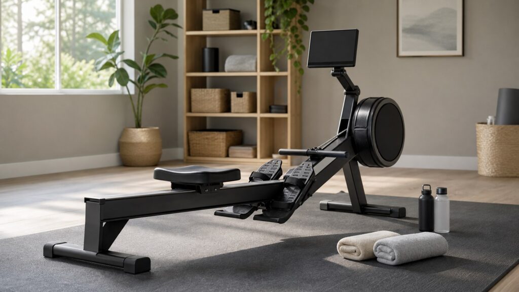 rowing machines for shared households arranged in a practical buyer guide scene
