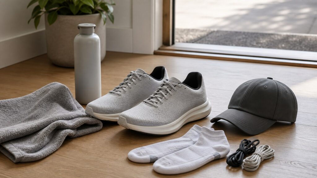 running shoes for road running arranged in a practical buyer guide scene