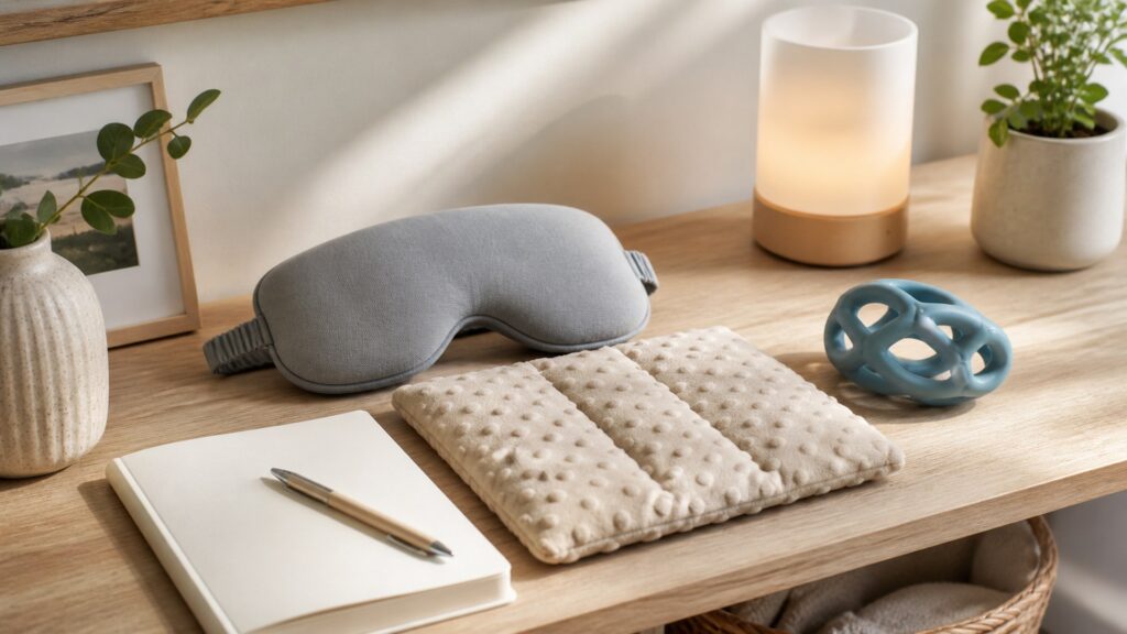 Unbranded sensory relaxation devices products arranged for a careful buying comparison