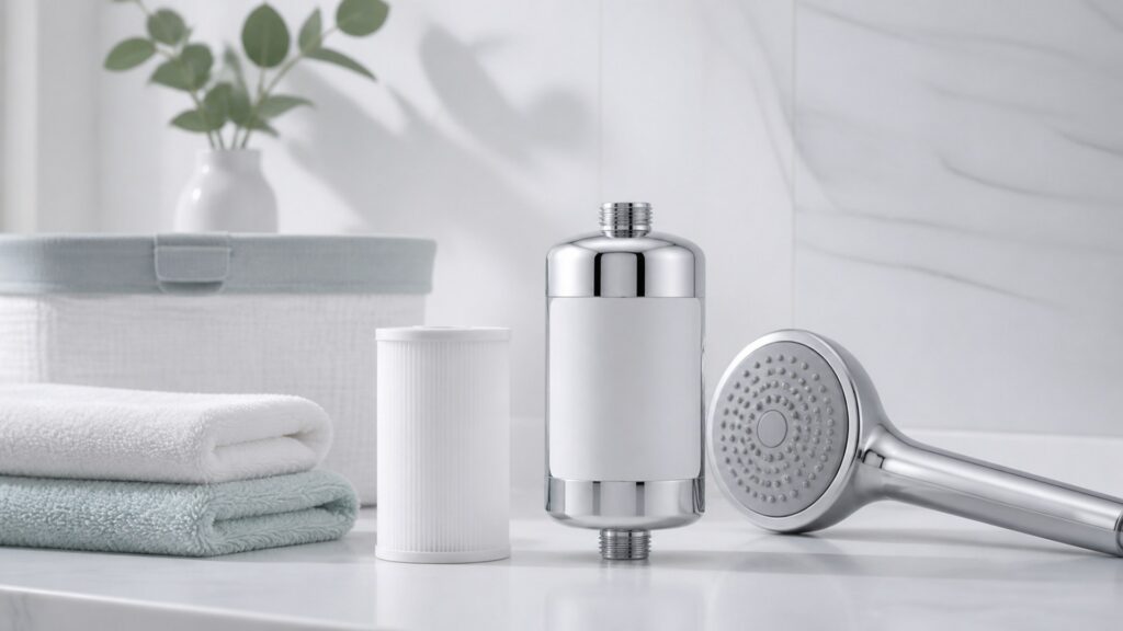 Unbranded shower water filters products arranged for a careful buying comparison
