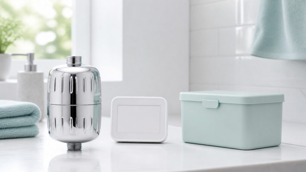 Unbranded shower water filters products arranged for a careful buying comparison