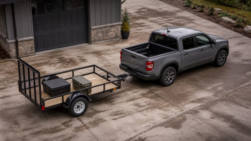 single axle utility trailers shopping setup for tow rating compatibility with practical vehicle-focused details
