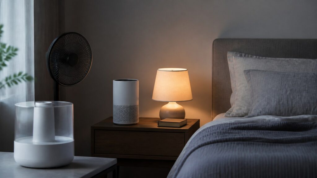 Unbranded sleep environment devices products arranged for a careful buying comparison