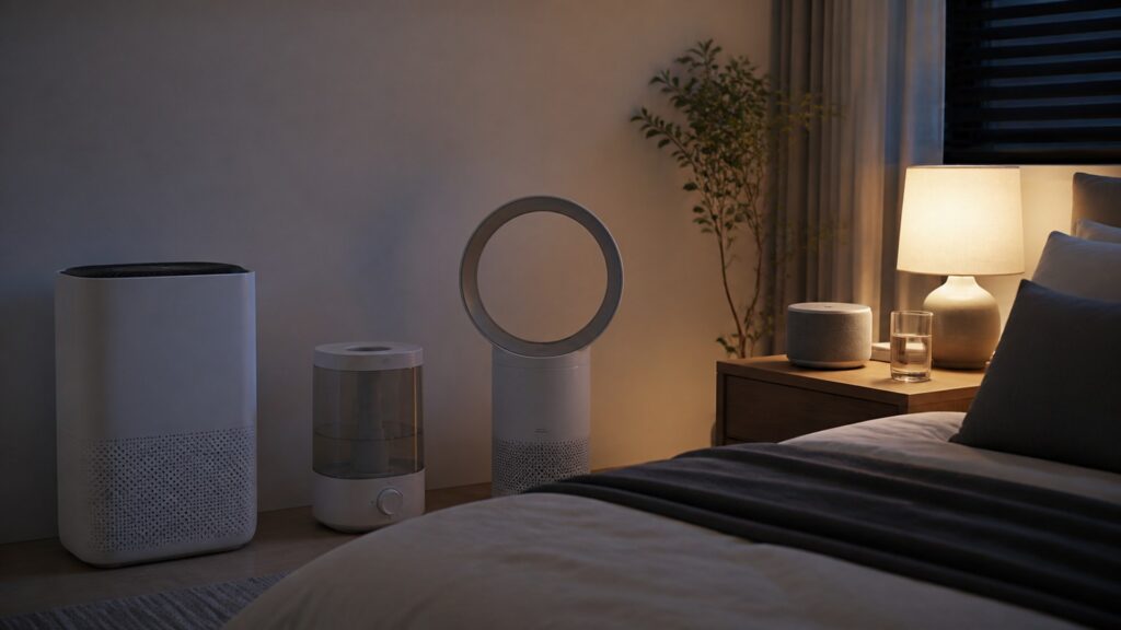 Unbranded sleep environment devices products arranged for a careful buying comparison