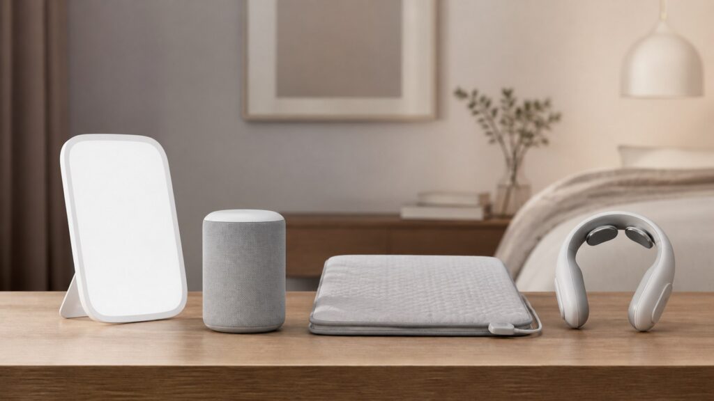 Unbranded sleep therapy devices products arranged for a careful buying comparison