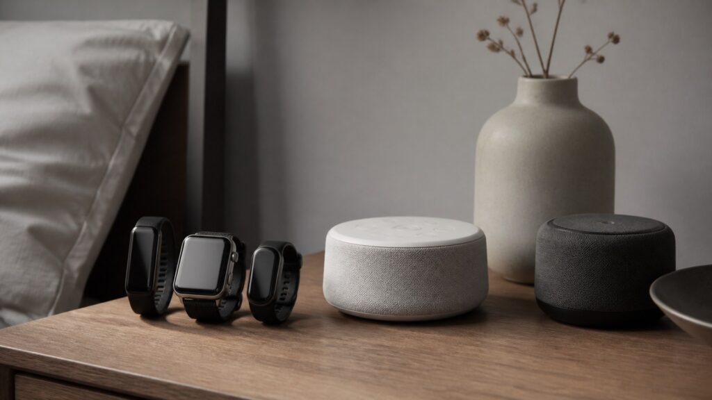 Unbranded sleep tracking devices products arranged for a careful buying comparison