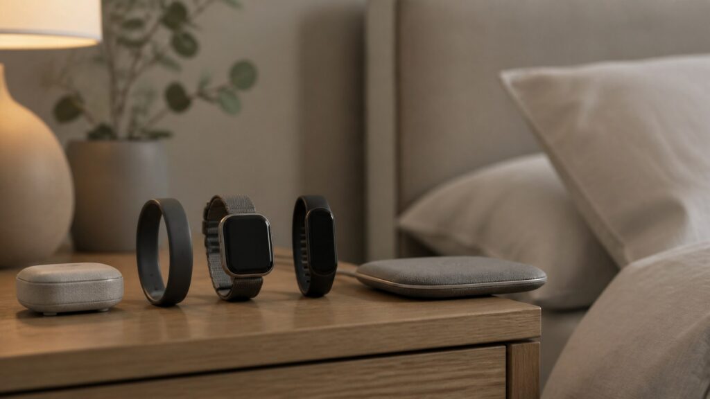Unbranded sleep tracking devices products arranged for a careful buying comparison