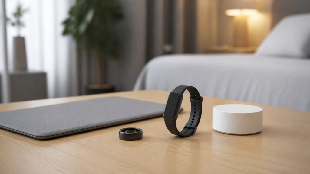 Unbranded sleep tracking devices products arranged for a careful buying comparison