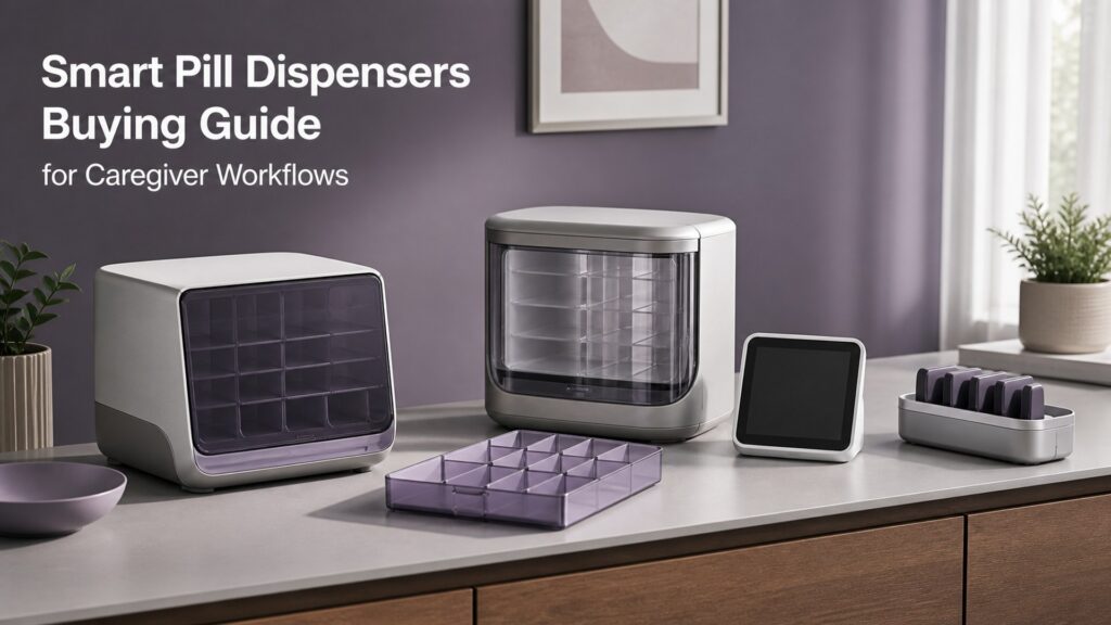 Unbranded smart pill dispensers products arranged for a careful buying comparison