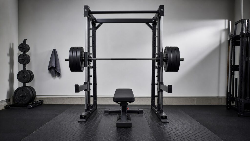 smith machines for powerlifting arranged in a practical buyer guide scene
