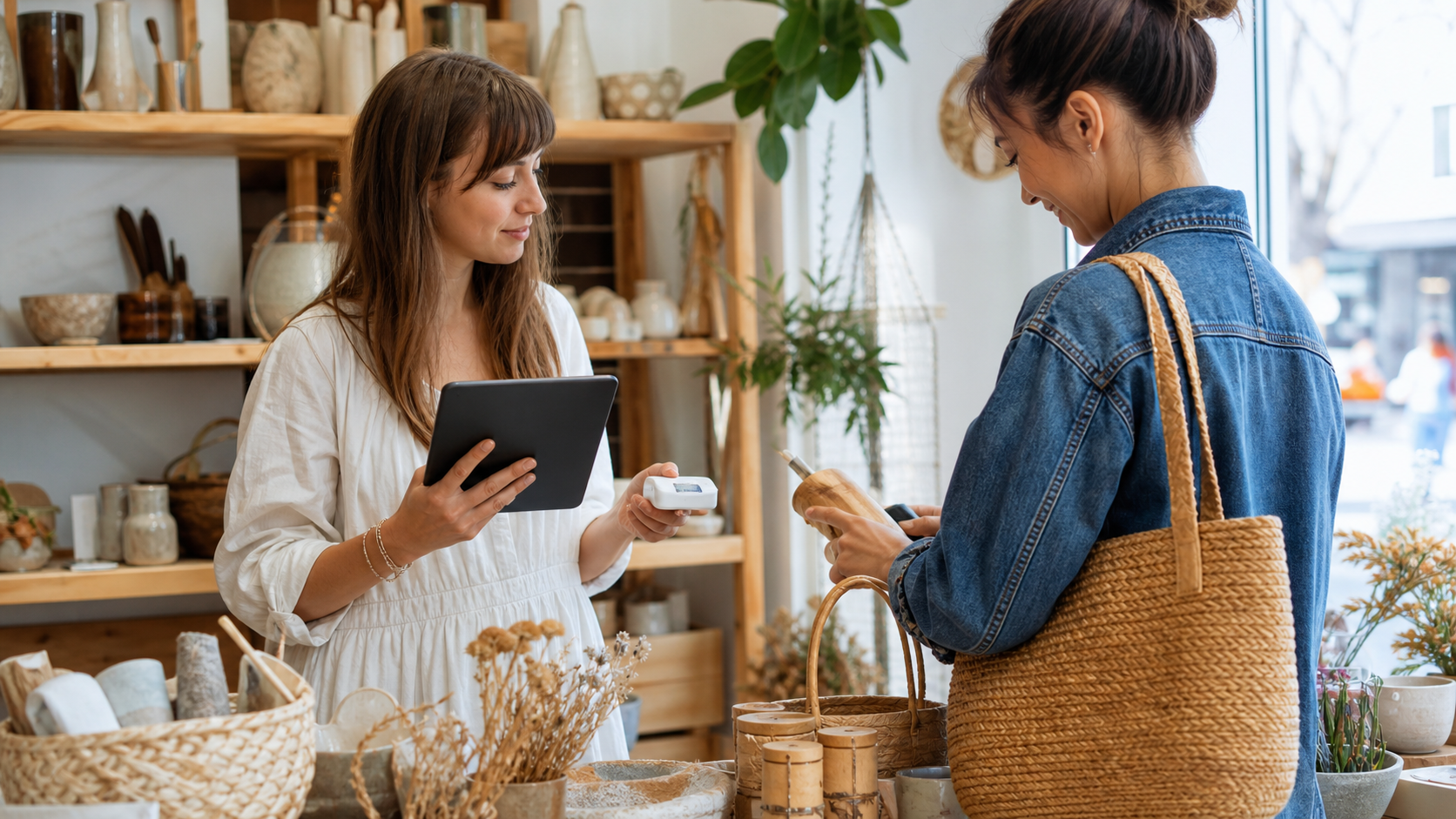Ultra photorealistic retail POS hero image for Square for Retail Review for Mobile Retail POS Systems