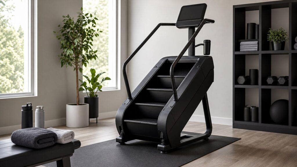 stair machines for shared households arranged in a practical buyer guide scene