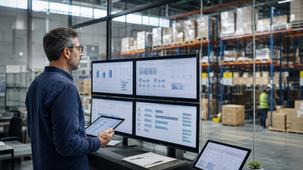Ultra photorealistic fulfillment operations hero image for Stord Review: Performance, Pros, and Cons