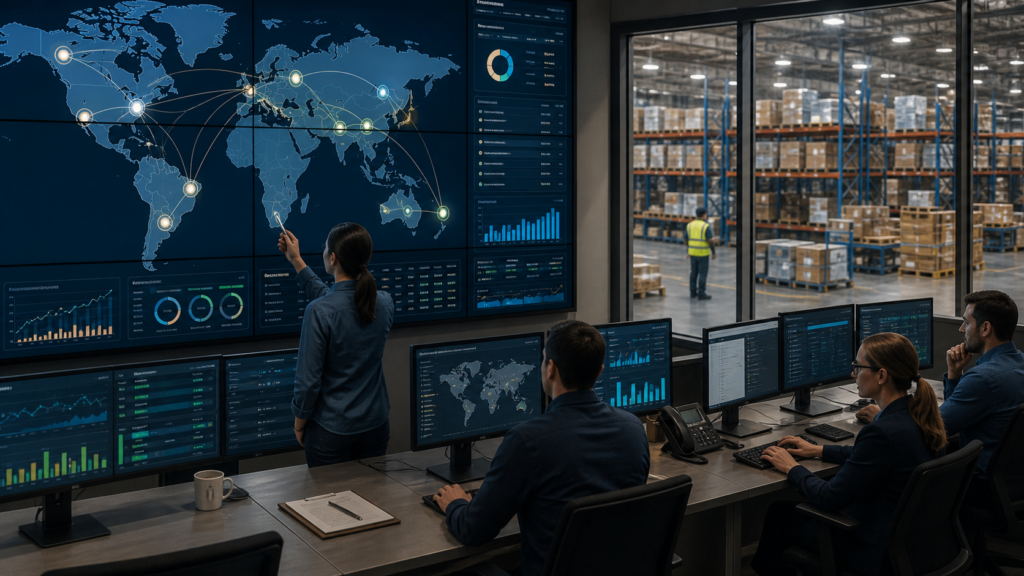 Ultra photorealistic hero image for Stord Review for Global Fulfillment Services