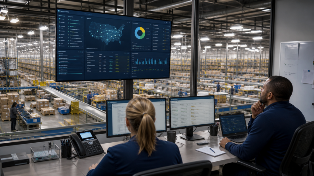 Ultra photorealistic hero image for Stord Review for Third-Party Fulfillment Services