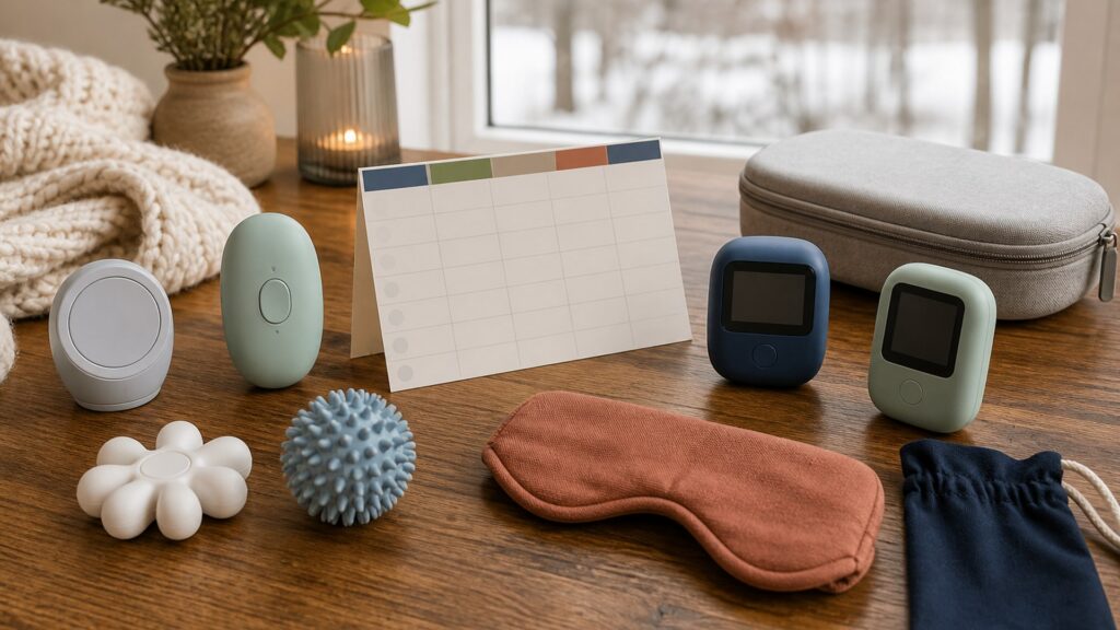Unbranded stress relief devices products arranged for a careful buying comparison