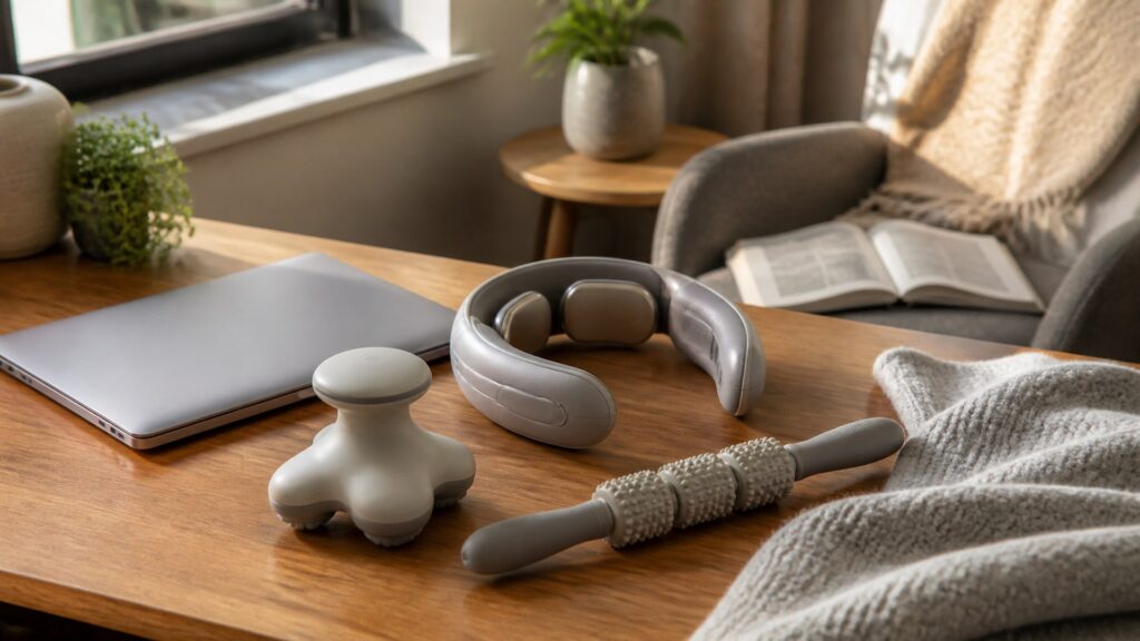 Unbranded stress relief massagers products arranged for a careful buying comparison