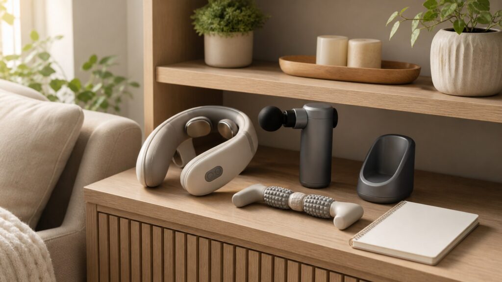 Unbranded stress relief massagers products arranged for a careful buying comparison