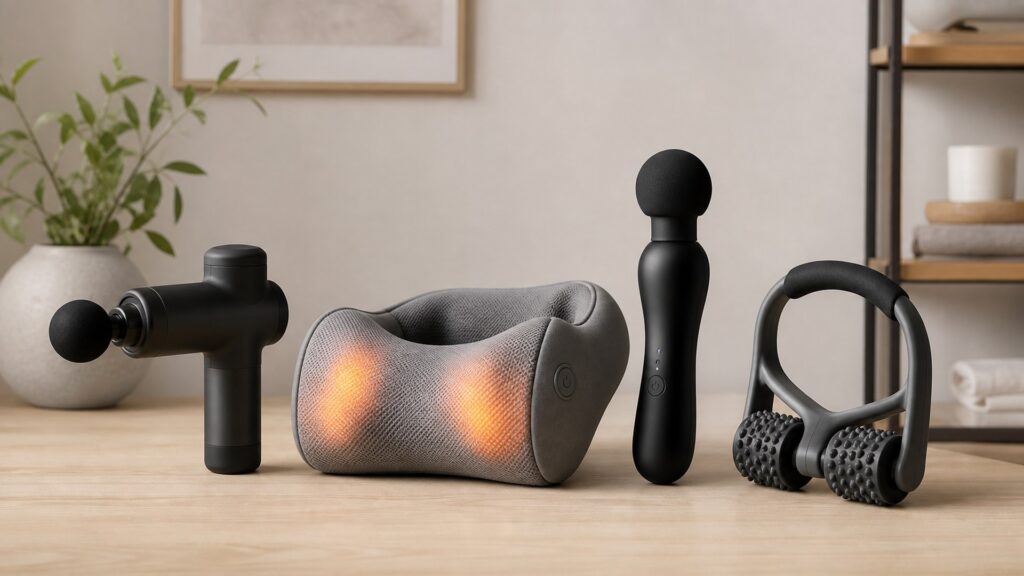Unbranded stress relief massagers products arranged for a careful buying comparison