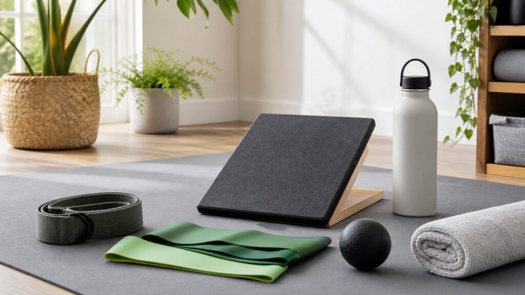 stretching tools for warm-ups arranged in a practical buyer guide scene