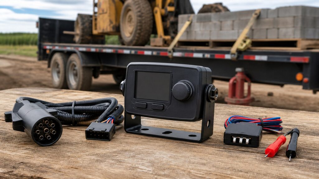 trailer brake controllers shopping setup for farm and jobsite use with practical vehicle-focused details