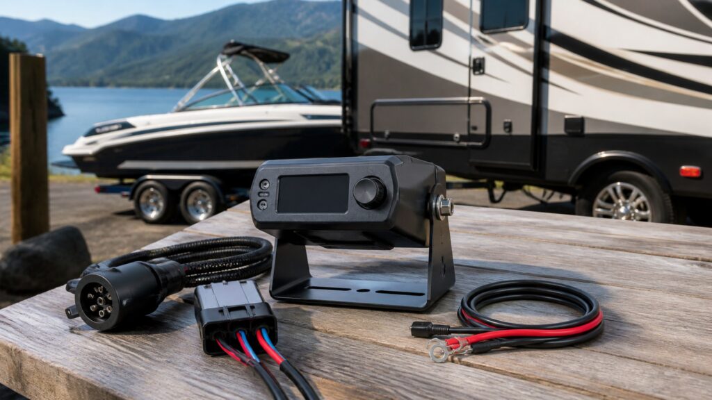trailer brake controllers shopping setup for rv and boat towing with practical vehicle-focused details