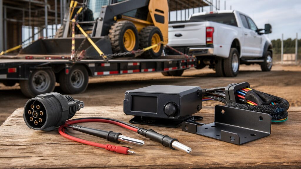 trailer brake controllers shopping setup for work truck hauling needs with practical vehicle-focused details