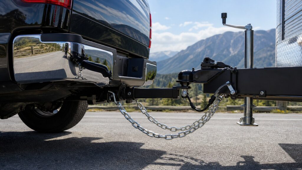 trailer safety chains shopping setup for tow rating compatibility with practical vehicle-focused details