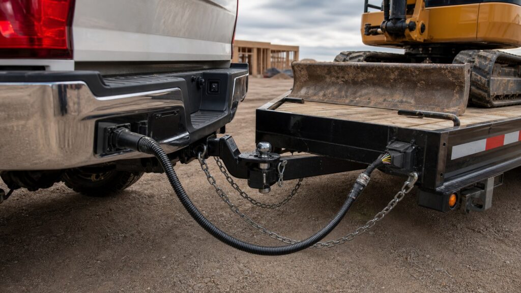 trailer wiring harnesses shopping setup for work truck hauling needs with practical vehicle-focused details