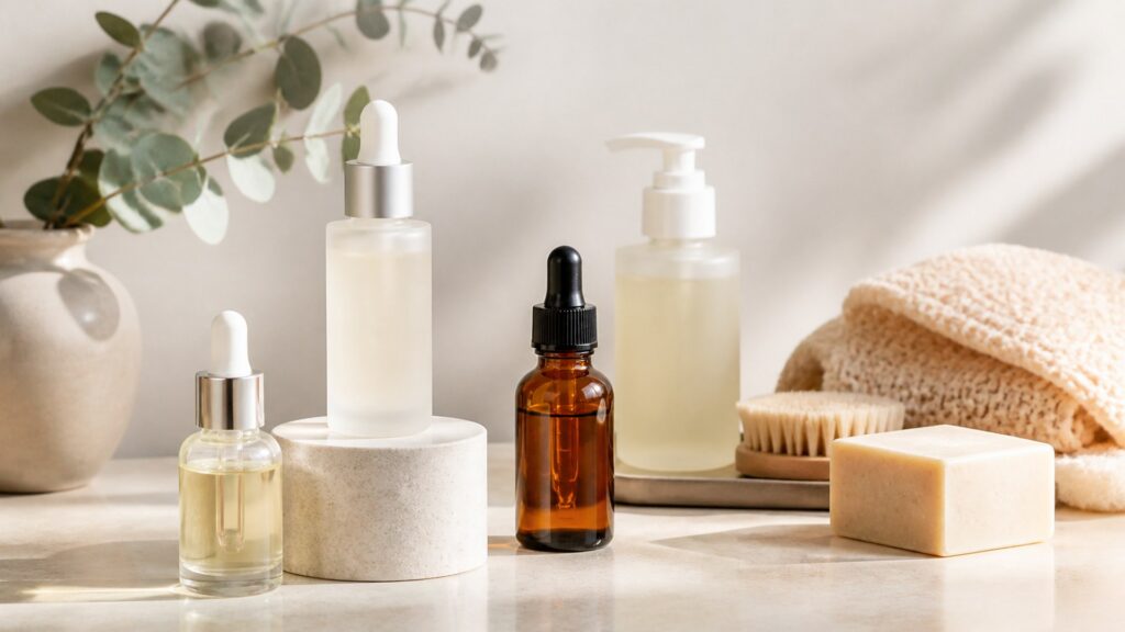 Unbranded treatment serums arranged for a texture concerns buying guide