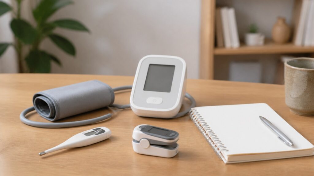 Unbranded vital sign monitors products arranged for a careful buying comparison