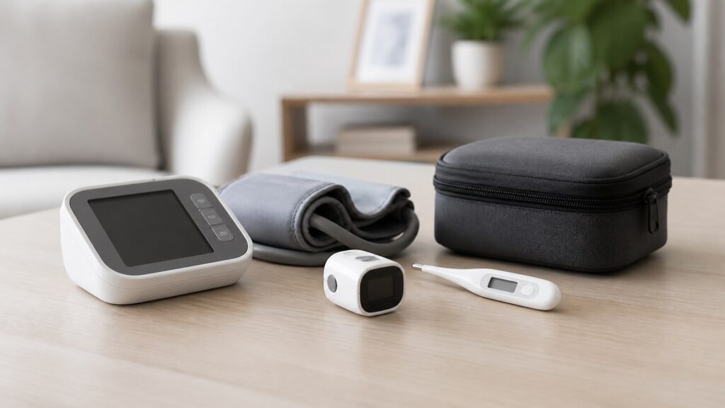 Unbranded vital sign monitors products arranged for a careful buying comparison