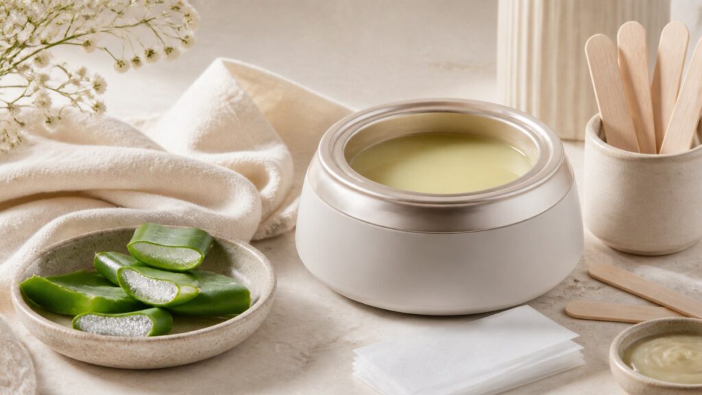 Unbranded waxing kits arranged for a sensitive skin buying guide