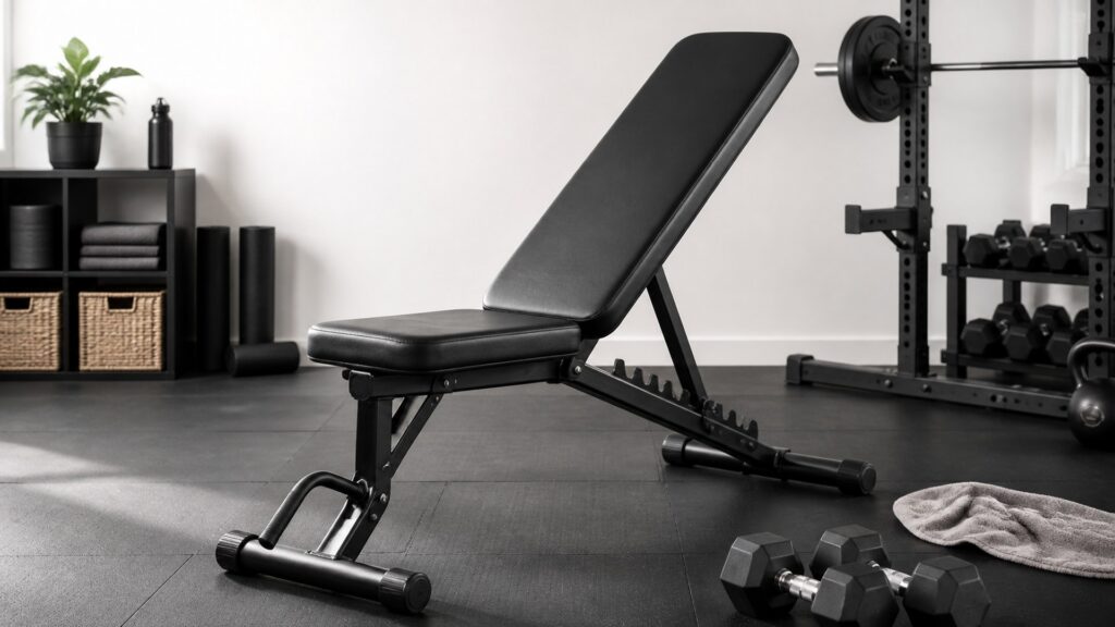 weight benches for overall use arranged in a practical buyer guide scene