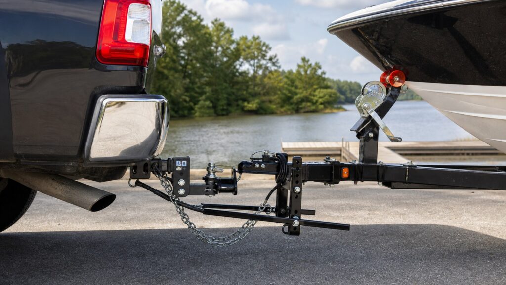 weight distribution hitches shopping setup for rv and boat towing with practical vehicle-focused details